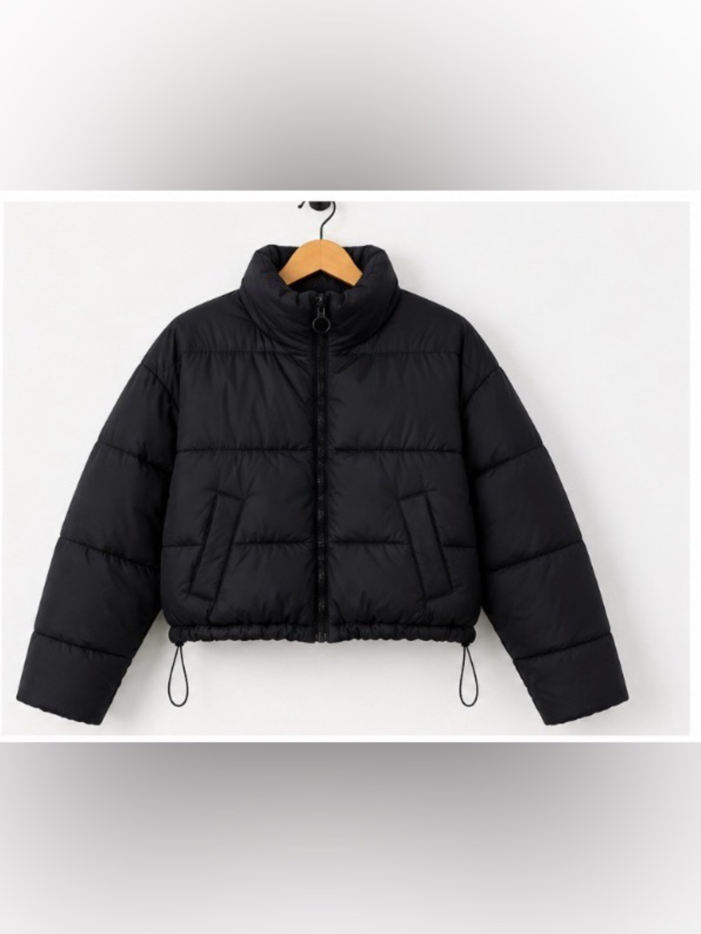 Hollister California Cropped Puffer Jacket – Size Small